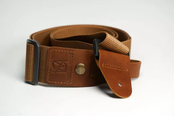 Ремень для гитары, нейлоновый, бежево-коричневый, Mamba straps, MB5072-061  рис.2 