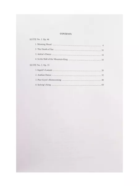 Григ Э. Пер Гюнт. Сюиты No1, 2. Переложение для фортепиано в 4 руки, издательство "Музыка", 13652МИ  рис.2 