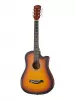 Акустическая гитара, с вырезом, санберст, Foix, FFG-3860C-SB