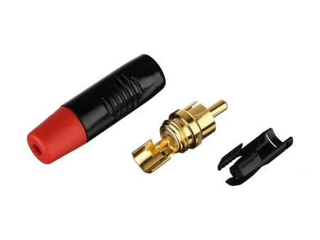 Разъем на кабель RCA "папа", Rean, RF2C-B-2