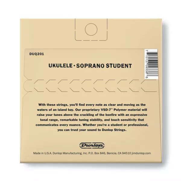 Student Комплект струн для укулеле сопрано, Dunlop, DUQ201  рис.2 