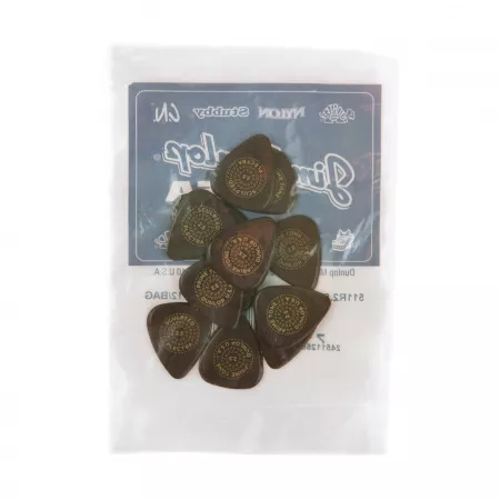 Primetone Медиаторы, 12шт, толщина 2,5мм, гладкие, стандартные, Dunlop, 511R2.5