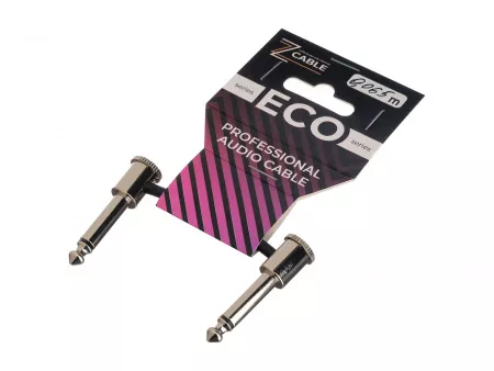 Патч-кабель, угловой, беспаечный корпус, 7см, ZZcable, E44-JR-JR-0007-0