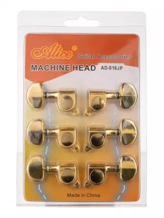 Комплект 3+3 колковой механики, золото, Alice, AD-016JP