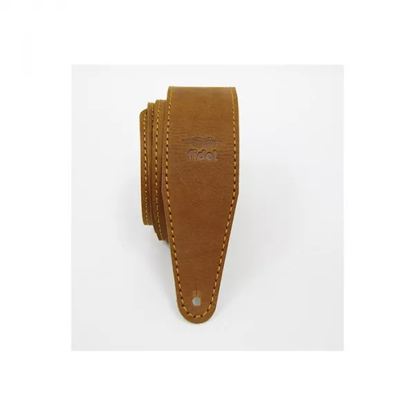 Leather 11 Ремень для гитары, кожаный, орех, Fidel, FL66026L11  рис.2 