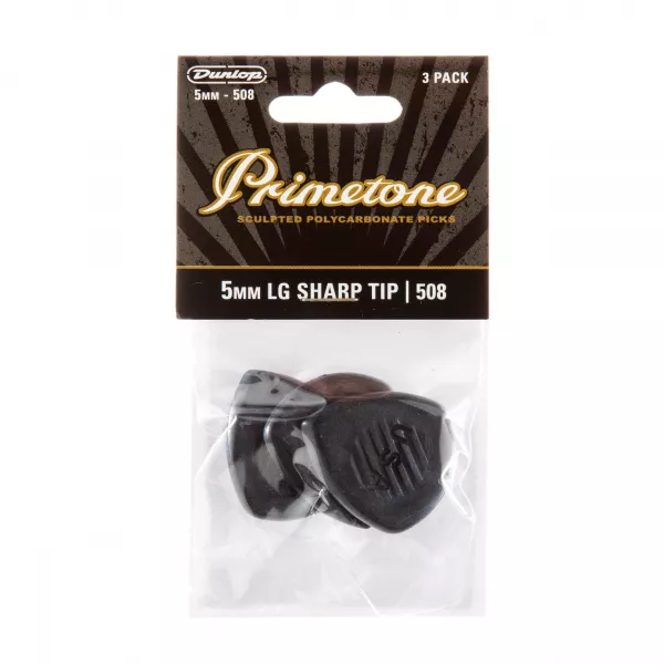 Primetone Медиаторы, 3шт, 5мм, большой острый кончик, Dunlop, 477P508  рис.2 