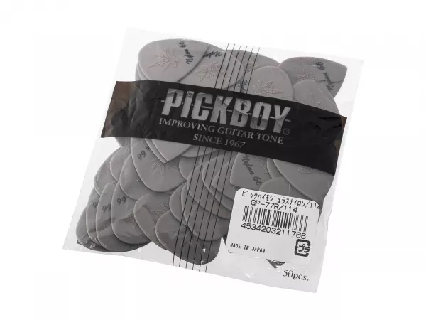 High-Modulous Nylon Медиаторы 50шт, толщина 1.14мм, Pickboy, GP-77R/114  рис.2 