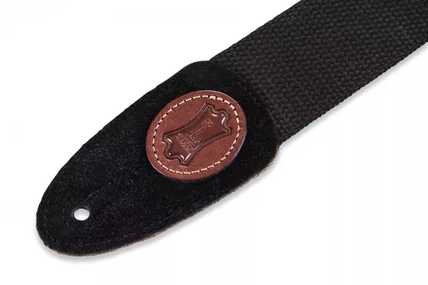 Signature Series Ремень для гитары, хлопок, черный, Levy's, MSSC8-BLK  рис.2 