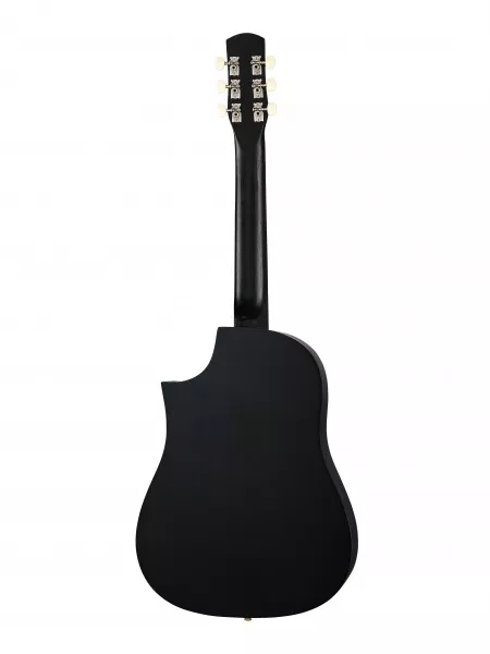 Акустическая гитара, с вырезом, черная, АККОРД, ACD-39A-513-BK  рис.2 