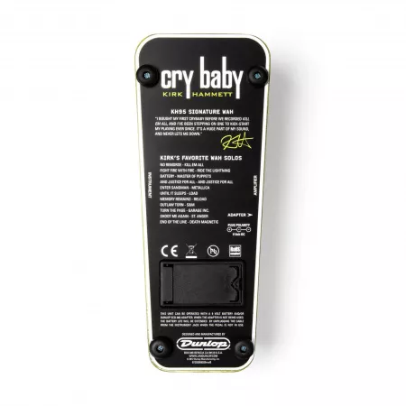 Kirk Hammett Cry Baby Wah Педаль эффектов, Dunlop, KH95