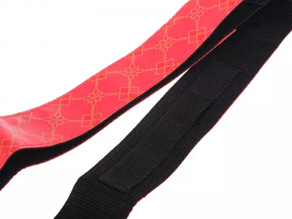 Ремень для гитары, красный, MEZZO, MZ-RG-5red  рис.2 