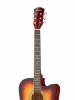 Акустическая гитара, с вырезом, санберст, Foix, FFG-4101C-SB