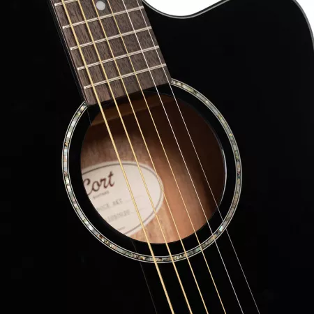 Luce Series Электро-акустическая гитара, черная, Cort, L60CE-BK