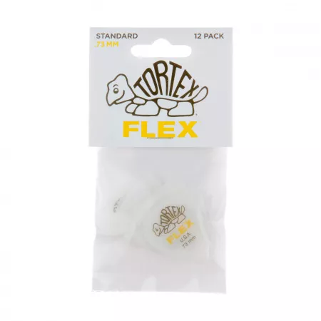Tortex Flex Медиаторы, 12шт, толщина 0,73мм, Dunlop, 428P.73