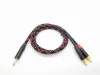 Кабель аудио 3.5мм-2хRCA, 1.25м, в оплетке, ZZcable, G45-3,5-2RCA-0125-Z