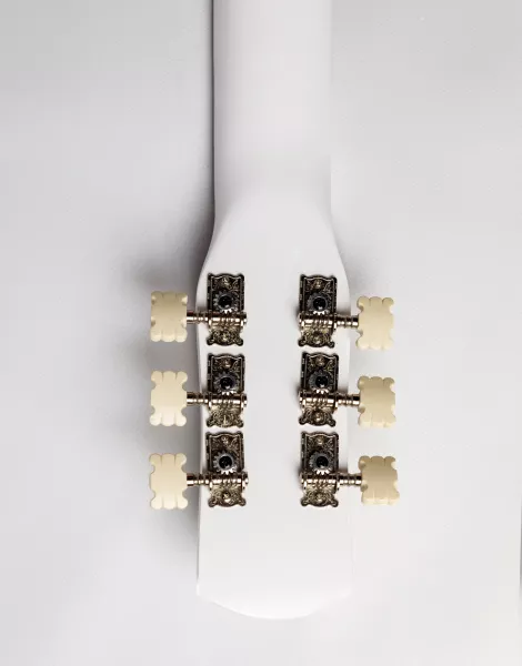 Акустическая гитара, белая, АККОРД, ACD-39A-93-WH  рис.2 