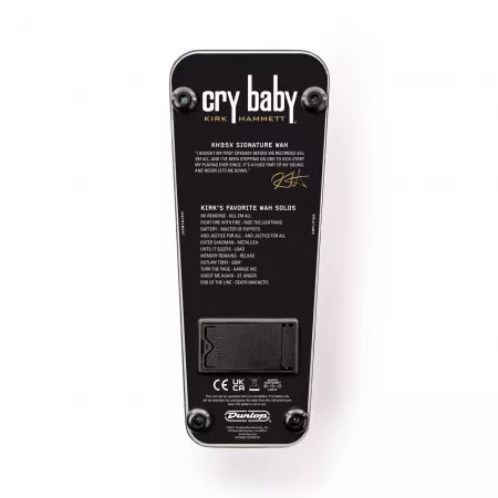 Kirk Hammett Cry Baby Wah Педаль эффектов, Dunlop, KH95X