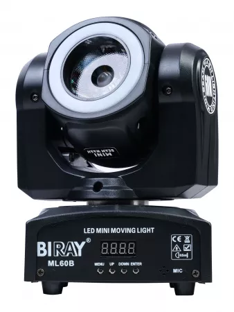 Моторизированная световая "голова", RGBW, LED 60+10х0,2Вт, Bi Ray, ML60B