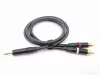 Кабель аудио 3.5мм-2хRCA, 1м, ZZcable, E51-3,5-2RCA-0100-0