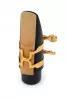 HSS1G H-LIGATURE Лигатура с колпачком для саксофона сопрано, позолоченная Bb RICO