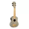 Bamboo Series Укулеле сопрано со звукоснимателем, с чехлом, графит, Cascha, HH-2315E