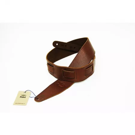Leather 21 Ремень для гитары, кожаный, коричневый, Fidel, FL60001L21