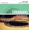 EZ920 AMERICAN BRONZE 85/15 Струны для акустической гитары Medium Light 12-54 D`Addario