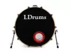 Бас-барабан 22" x 18", черный, LDrums, 5001013-2218