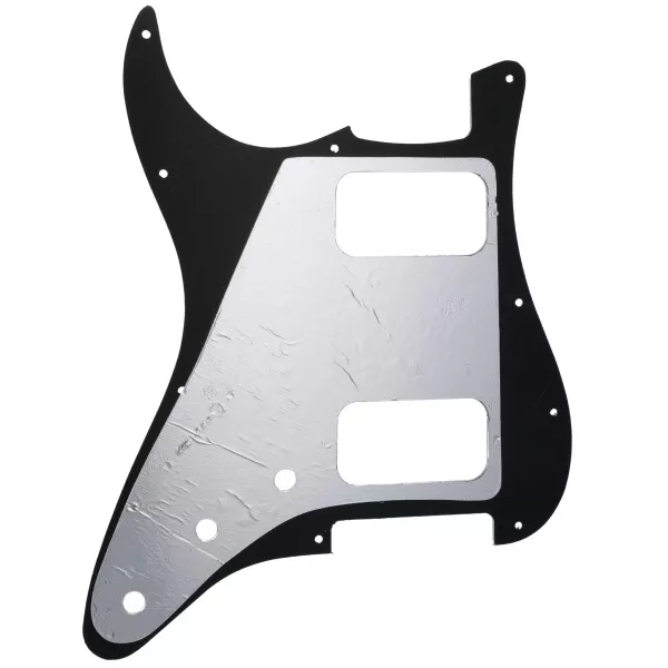 Пикгард для электрогитары Fender Stratocaster HH, 3 слоя, черная, Musiclily, MX2248BK  рис.2 
