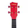 Carbon Fibre Укулеле концертный, с чехлом, красный, углеволокно, Cascha, HH-2280