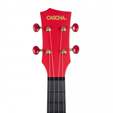 Carbon Fibre Укулеле концертный, с чехлом, красный, углеволокно, Cascha, HH-2280