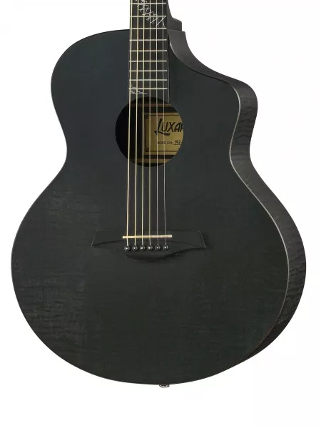 Акустическая гитара, с вырезом, черная, Luxars, R2-M  рис.2 
