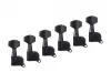 Колки для гитары 6л, черные, Metallor, MH-04-BK-6L