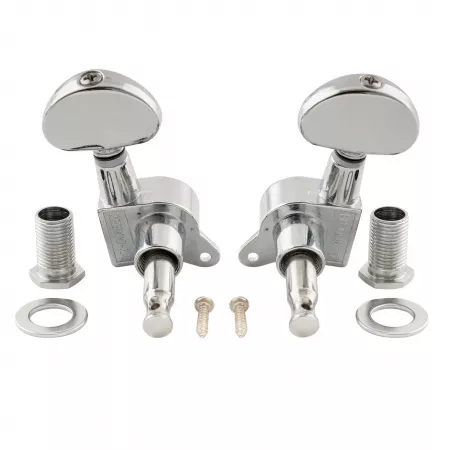 Колки для гитары 3+3, хром, Musiclily, MX1343CR-3MX1344CR-3