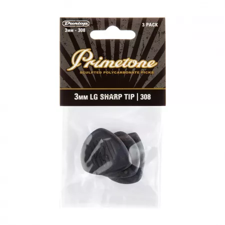 Primetone Медиаторы, 3шт, 3мм, большой острый кончик, Dunlop, 477P308