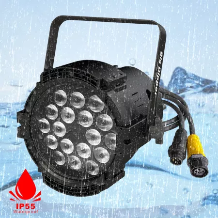 Светодиодный прожектор, водонепроницаемый IP55, RGBW, 18х10Вт, Big Dipper, BDW1810-A