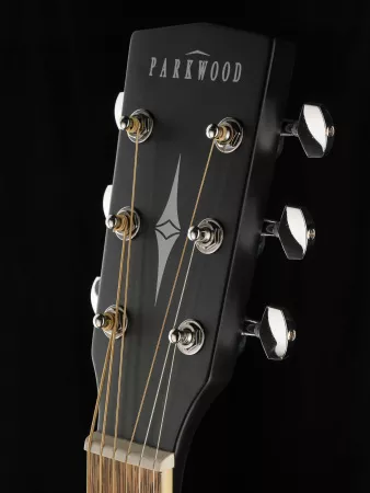 Электро-акустическая гитара с чехлом, Parkwood, PF51E-WBAG-BKS