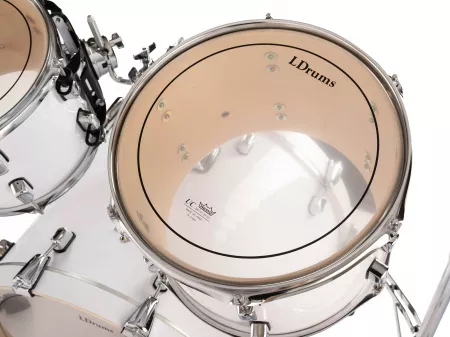 Барабанная установка, белая, LDrums, 5001011