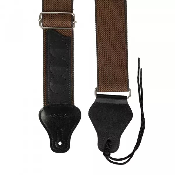 Ремень для гитары, полиэстер/хлопок, коричневый, Cascha, HH-2260  рис.2 