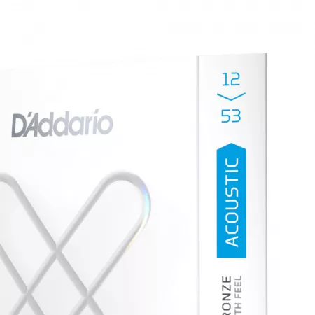 XS Комплект струн для акустической гитары, бронза 80/20, 12-53, D'Addario, XSABR1253