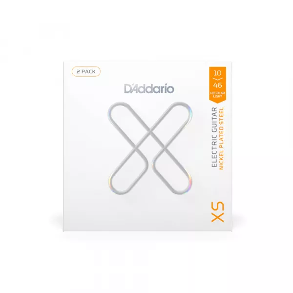 XS Nickel Струны для электрогитары, никелированные, 10-46, 2 комплекта, D'Addario, XSE1046-2P  рис.2 