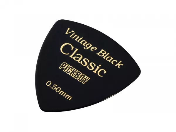 Celluloid Vintage Classic Black Медиаторы 50шт, толщина 0.50мм, Pickboy, GP-04BL/05  рис.2 