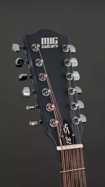 SG2 Сайлент-гитара 12-струнная, темно-серая, MIG Guitars, SG2GD23  рис.2 