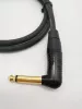 Акустический кабель 6.3мм, 1м, угловой, ZZcable, G32-JR-J-0100-0