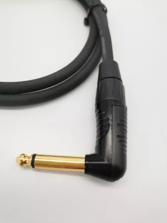 Акустический кабель 6.3мм, 1м, угловой, ZZcable, G32-JR-J-0100-0