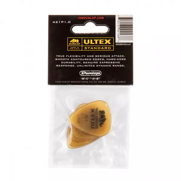 Ultex Standard Медиаторы 6шт, толщина 1,00мм, Dunlop, 421P1.00  рис.2 