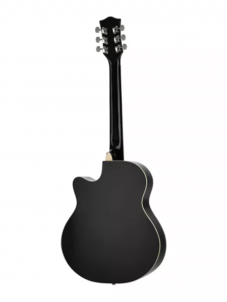 Акустическая гитара, черная, с вырезом, Foix, FFG-1039BK  рис.2 