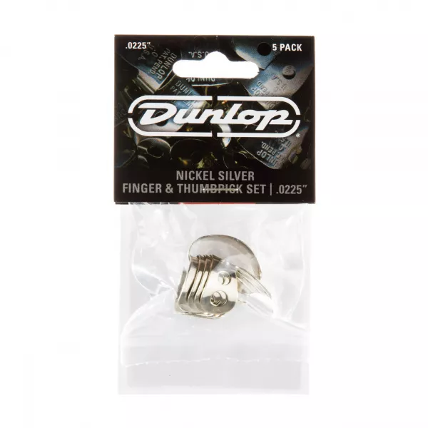 Nickel Silver Медиаторы на палец 5шт, нейзильбер, толщина .0225, Dunlop, 33P.0225  рис.2 