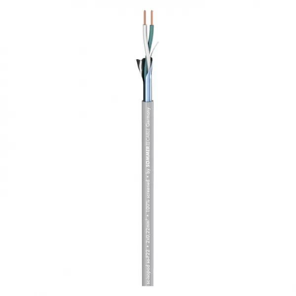SC-Isopod SO-F22 PVC 110 GRY Кабель микрофонный, 100м, Sommer Cable, 500-0406  рис.2 