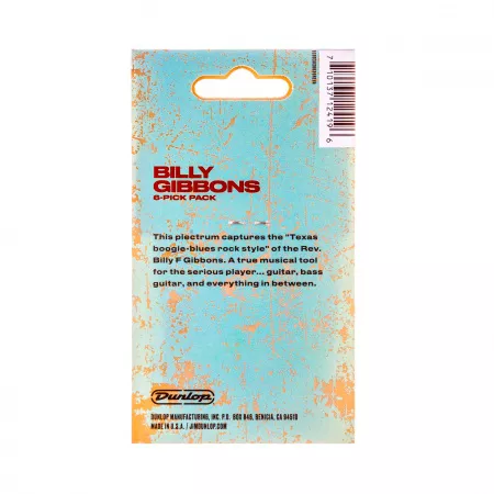Rev. Willy's Mexican Lottery Медиаторы 6шт, очень толстые, Dunlop, RWP01XH